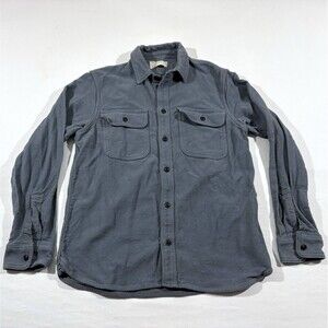 Everlane Men's Button-Down Shirt Jacket in Slate Gray
